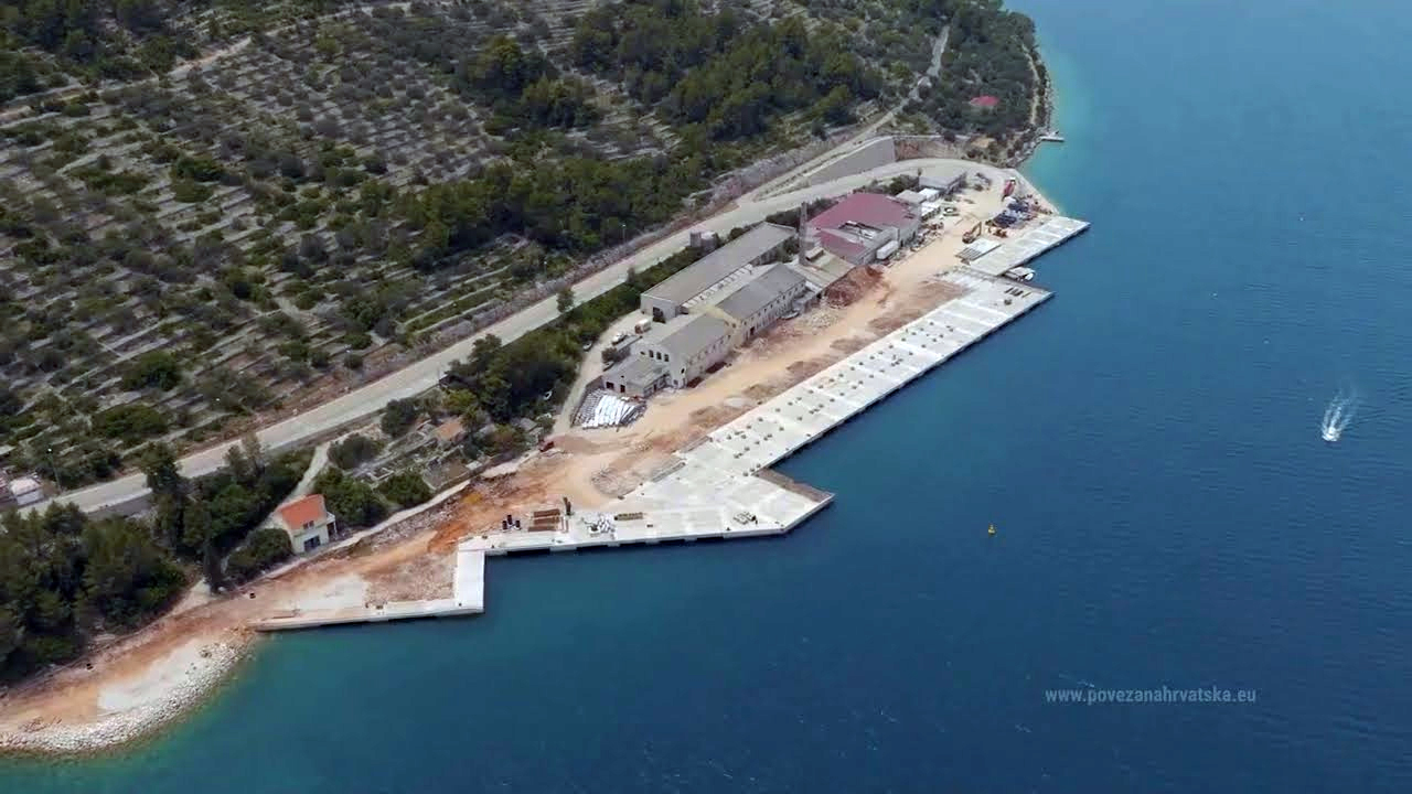 Povezana Hrvatska: Izgradnja pomorsko-putničkog terminala Vela Luka - lipanj 2022. godine